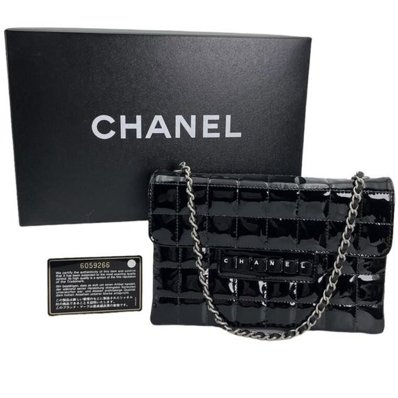 CHANEL Bags Black Patent Chanel Keyboard Purse Poshmark